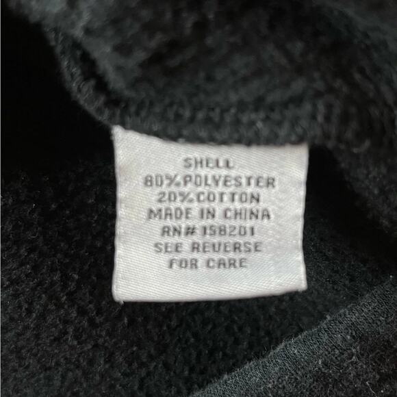 Cali 1850 Women’s L Optimist Smiley Face Pullover Sweatshirt w Be Happy Sleeves - Picture 8 of 9